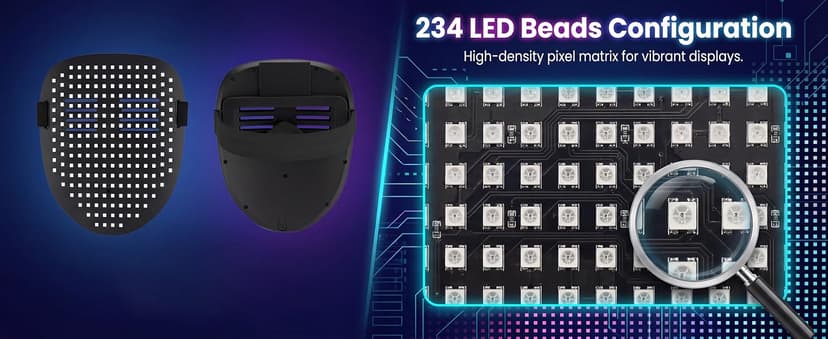 Gift for Halloween Digital Mask Birthday Christmas Rave Party,Cool Toy for Kids Adults,50 Changing Face Patterns,Rechargeable MEGOO Led Light up Mask with Gesture Sensing, Halloween Gifts for Teen Boys B09Y9DT9W7