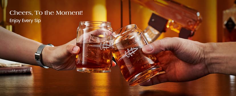 Kollea Birthday Gifts for Men Dad, Whiskey Decanter Sets - Gun Decanter, Detachable Magazine & 2 Bullet Shot Glasses, Liquor Dispenser for Bar, Anniversary Military Present for Brother, Christmas