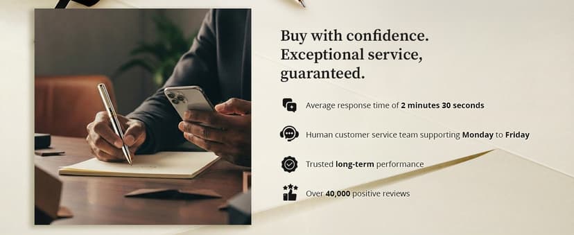 Scriveiner Silver Chrome Ballpoint Pen - Stunning Luxury Pen, Real Gold Plating, Schmidt Black Refill, Best Ball Pen Gift Set for Men & Women, Professional, Executive, Office, Nice, Fancy Pens