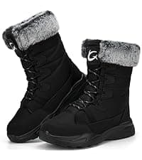 Reimferce Womens Snow Boots for Winter: Comfortable & Warm for All Day Wear - Waterproof Non Slip Booties for Commute Outdoor Walking