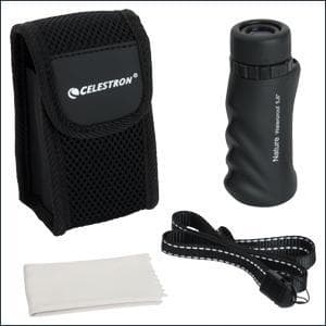 Celestron – Nature 10x25 Monocular – Ideal for Hiking and Wildlife Viewing – Multi-Coated Optics – 25mm Objective Lens – BaK-4 Prism –Twist-Up Eyecup – Waterproof & Fogproof