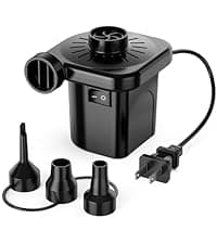 Electric Air Pump for Inflatables,Portable Quick-Fill Air Pump with 3 Nozzles,110-120V, Inflator & Deflator Pumps for Outdoor Camping, Air Mattress Beds,Boats,Inflatable Cushion,Couch,Pool Floats
