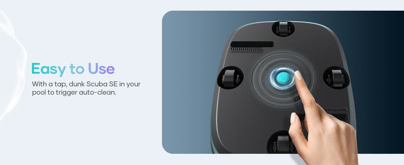 AIPER Scuba SE Cordless Pool Cleaner with 90-Min Runtime, Smart Self-Parking, Lightweight, Pool Vacuum for Above Ground Pools up to 860 Sq.ft