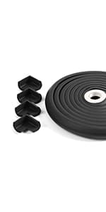 1" Nail on Furniture Sliders (24 Pack) - Furnigear Heavy Duty PTFE (Teflon) Chair Sliders Glides Wooden Furniture Movers Move Your Furniture Easily & Safety - Best Chair Leg Floor Protectors