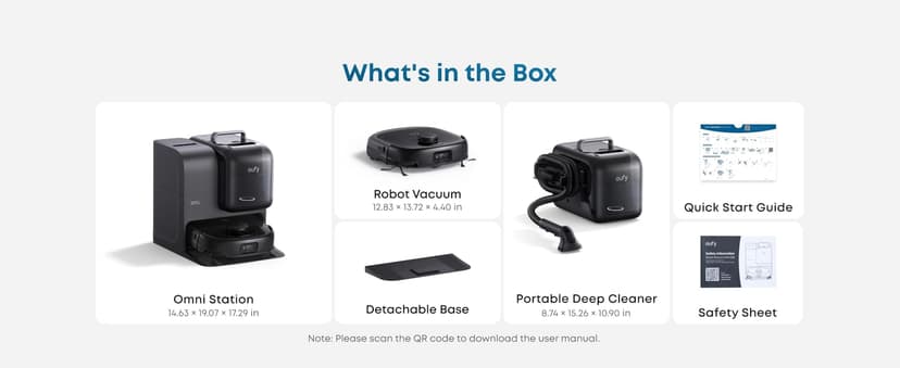 eufy Robot Vacuum E28, Portable Carpet for Deep Cleaning, HydroJet System with Roller Mop, All-in-One Robot Vacuum and Mop Combo, 20,000 Pa Suction, Zero-Tangling, Corner-to-Edge Cleaning (Upgraded)