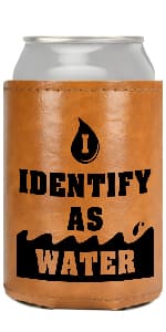 White Elephant Gifts for Adults Leather Can Cooler for Men Christmas Stocking Stuffers Gifts for Dad From Daughter Son Fathers Day Birthday Gag ldeas Funny Retirement Gift Tactical Koozie