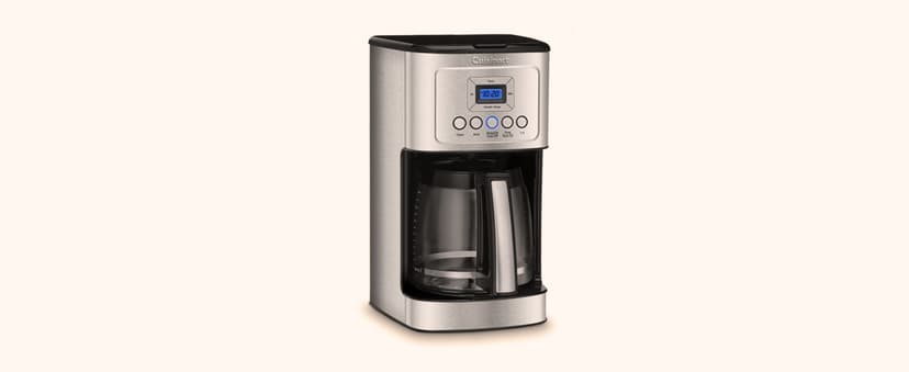 Cuisinart Coffee Maker, 14 Cup Glass Carafe Coffee Machine, Fully Automatic for Brew Strength Control, 1-4 Cup Settings, Adjustable 24 Hour Start and Auto-Shut-Off Times, Stainless Steel, DCC-3200P1
