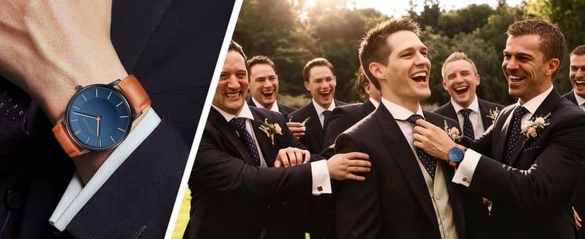 HOLSTOUR Watches for Mens Minimalist Fashion Business Wrist Watch Analog with Leather Strap