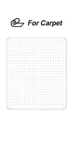 Office Chair Mat for Low Pile Carpet, 30" x 48" Transparent Office Desk Chair Mat for Carpeted Floors, Studded Carpet Floors Protector Mat for Home & Offices
