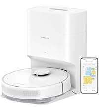 DREAME C20 Plus Robot Vacuum, 90 Days Self-Emptying Robot Vacuum and Mop Combo, 6000Pa Suction Robotic Vacuum, LiDAR Navigation, APP/Voice Control, Robot Vacuum Cleaner for Pet Hair/Carpet/Hard Floor