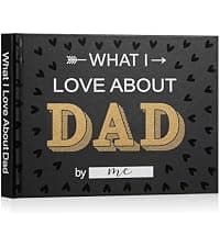 Artmag What I Love about You Fabric Book, Fill-in-the-Blank Love Journal Book for Couples Husband Wife Him Her Birthday Christmas Gifts Stocking Stuffer (Black) B0FNDNP2N3