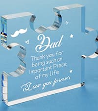 to My Bestie Gifts - Best Friends Christmas Birthday Gifts for Women Acrylic Puzzle Plaque Desk Decorations for Best Friend Sister Girls Women BFF Friendship Card - 3.35 x 2.76 Inch