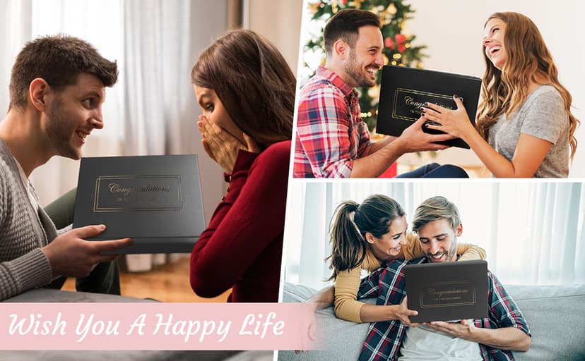 Engagement Gifts for Couples Women, Cool Wine Engaged Tumbler Gift Set Newly Presents for his and her him Fiance Fiancee Friend, Girlfriend Boyfriend Ideas with Straws, Socks, Candle & Greeting Card