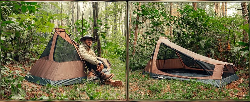 GEERTOP Ultralight Bivy Tent for 1 Person 3 Season Waterproof Single Person Backpacking Tent for Camping Hiking Backpack Travel Outdoor Survival Gear