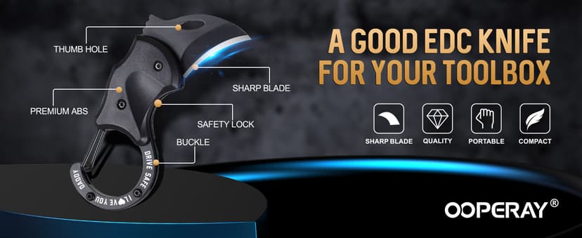 Gifts for Dad Fathers Day, Fathers Day Dad Gifts, EDC Box Cutter for Camping Hiking Fishing, Birthday Gift Ideas for Daddy, EDC Tool Gift from Daughter Son