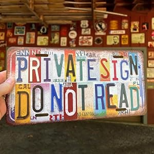 Cat Cave Metal Sign Tin Signs Poster For Cat Lover Vintage Wall Decor Still Plays With Cars License Plate B0DYXPWK9K