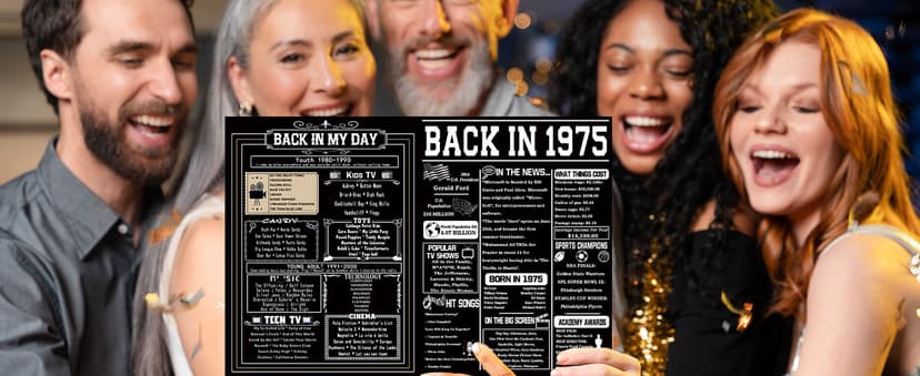 Asmallgf Large 50th Birthday Card Gift for Women Men, Best Fifty Years Old Bday Card for Mom Dad, Happy Turning 50 Birthday Gift Ideas for Godmother Godfather