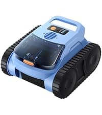 Robotic Pool Cleaner,Cordless Pool Vacuum for Inground Pools,Automatic Pool Cleaner Robot for Pool Floors,Drain Cleaning,Walls,Waterline,2150 Sq.ft,180min Runtime,3H Fast Charging Robot for Spa Pool