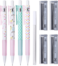 Mr. Pen- Metal Mechanical Pencil Set with Lead and Eraser Refills, 5 Sizes, 0.3, 0.5, 0.7, 0.9, 2mm, Drafting, Sketching, Architecture, Drawing Metal Mechanical Pencils