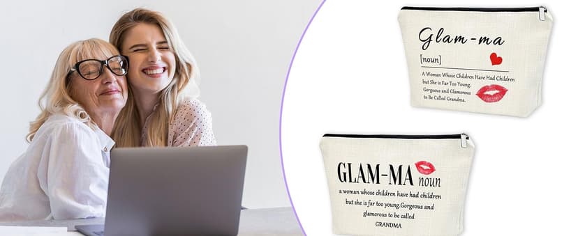 Sazuwu Godmother Aunt Gifts Godmother Gifts from Godchild Baptism Makeup Bag Aunt Christian Proposal Cosmetic Bag Birthday Christmas Mother’s Day Present Travel Pouch