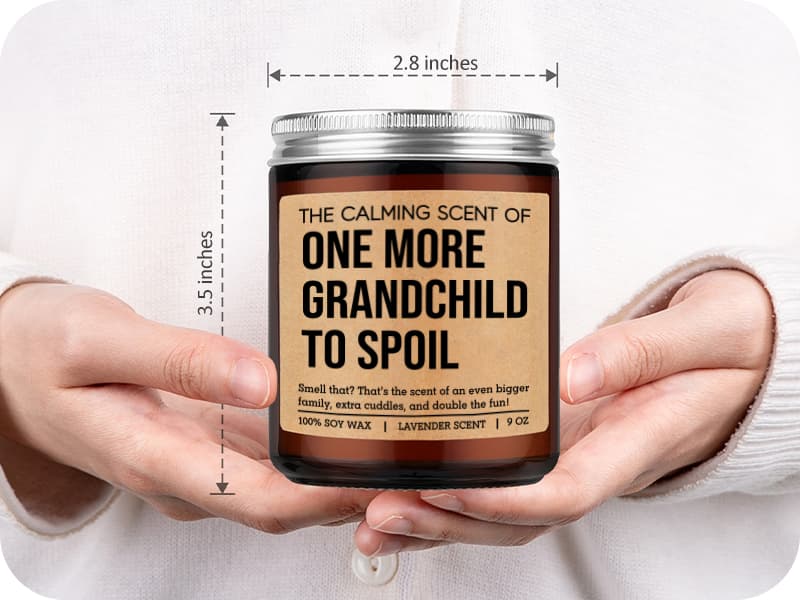Miracu One More Grandchild Candle, Pregnancy Announcement for Grandparents, Baby Announcements Ideas, Pregnancy Reveal to Parents, Funny 2nd, Second Baby, Grandparents Again Gifts for Grandma Grandpa