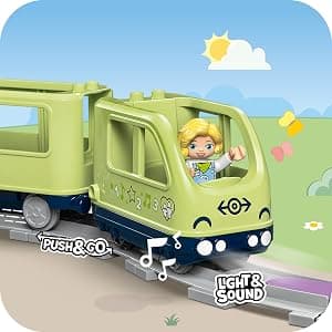 Building Toys for Toddlers, Ages 2+, Train Set, Develops Fine Motor Skills, W/ Larger Bricks & Figures, 57 Pieces, Gift Idea LEGO DUPLO Interactive Adventure Train 10427 B0CV2BX49N