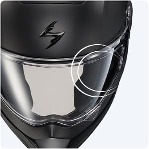 ScorpionEXO Covert FX Full Face Adult Motorcycle Helmet Street Fighter Style - Bluetooth Ready Speaker Pockets DOT ECE Solid (Matte Black - Medium)
