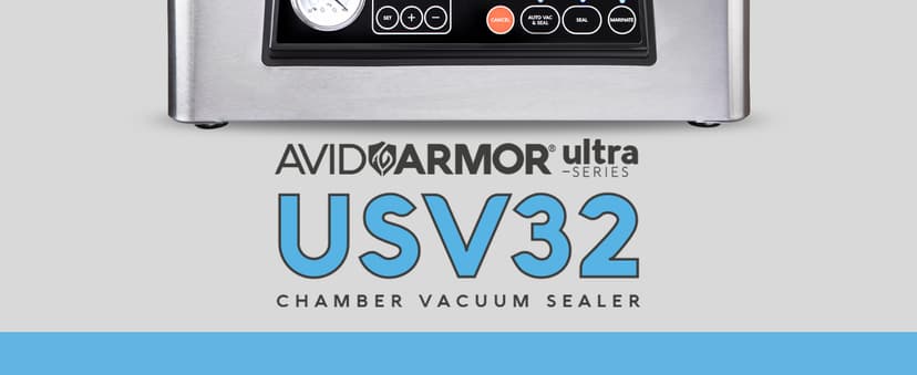 Avid Armor Ultra Series USV32: Premium Chamber Vacuum Sealer Machine High-Performance Vacuum Chamber Sealer for Professional and Home Use, Ideal Commercial Vacuum Sealer Machine for Food Preservation