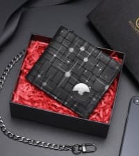 BULLCAPTAIN Genuine Leather Men's Wallet with Zipper Vintage RFID Blocking Large Capacity Wallet for Men with 14 Credit Card Slots and 1 ID Window T23 (Coffee)