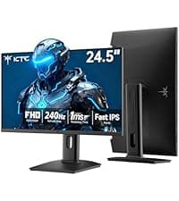 KTC 27 Inch Gaming Monitor - 2K QHD 2560 x 1440 Monitor, Up to 210Hz & 1ms, Bulit-in Speakers, Adaptive Sync, HDR400, 131% sRGB, IPS Monitors Gamer with HDMI 2.0 x 2 & DP1.4 x 2, H27T22C-3