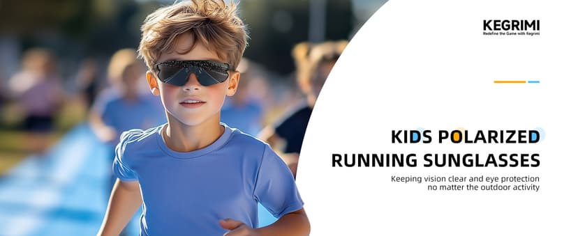 Kids Baseball Polarized Sunglasses: Sports Sunglasses for Boys Girls 3-12 Youth Sun Glasses for Cycling Running B0DB7QJYL4