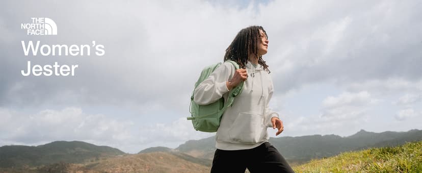 The North Face Women's Jester Everyday Laptop Backpack - Commuter Travel Bag, Laptop Sleeve, Water-Repellent, Pink Moss, One Size