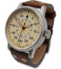 WTI WORLD TIME INTERNATIONAL WARTIME | WW2 Military Watch – Vintage USAAF Watch, Swiss-Quartz Movement with Canvas strap and leather lining, 10 ATM Water Resistant. The Perfect WW2 Memorabilia. Mens Watches for Ever