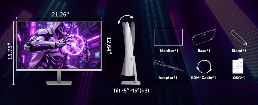 KTC 24 Inch 240Hz Gaming Monitor,1080P PC Computer Monitor FHD, Fast IPS Panel, HDR 400, Adaptive Sync, 1ms(MPRT), 116% sRGB, HDMI Display Port, Eye Care, VESA Mount, White H24F7
