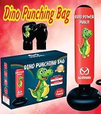 5-in-1 Inflatable Punching Bag for Kids – 63" Karate Toy Set with Boxing Gloves, Durable Fast Rebound, Active Play Birthday for Boys & Girls Ages 4-12