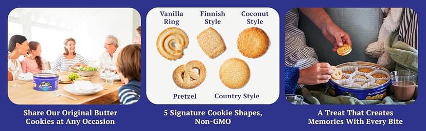Royal Dansk Danish Cookie Selection, No Preservatives or Coloring Added, 12 Oz. (Pack of 1)