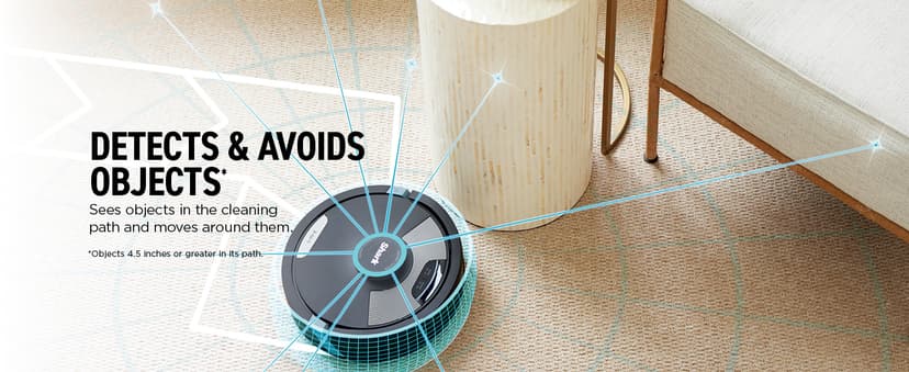 Shark Plus 2in1 Robot Vacuum & Mop with Sonic Mopping, Home Mapping, HEPA Bagless Self Empty Base, CleanEdge, for Pet Hair, WiFi, Black/Mocha, AV2630WA, for Carpets & Hardfloors