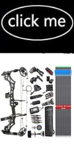 Compound Bow Kit, Hunting & Targeting, Limb Made in USA, Draw Weight 0-70 lbs Adjustable, Draw Length 9”-31",up to IBO 325FPS Speed, Package with Archery Hunting Accessories