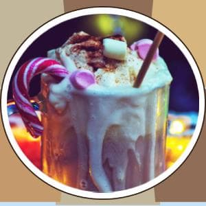 Double Donut Coffee Flavored Hot Chocolate Packets Variety Pack, 9 Count Includes Classic, Chocolate Raspberry, Salted Caramel, Peppermint, Eggnog & Gingerbread