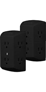 GE Flat Panel Indoor HD Digital TV Antenna, Long Range Smart TV Antenna, Supports 4K 1080P HD Smart TV VHF UHF, Extendable Dipole Rabbit Ears, Adjustable Stand, 5ft Coax HDTV Cable, 33681