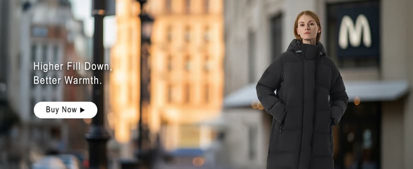 Fitouch Women's Waukee Long Down Coat Parka Jacket | 750+ Fill Power | Full-Length