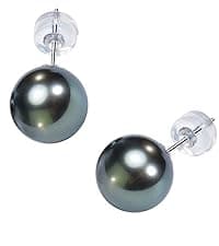 Gifts for Women Wife-Tahitian-Black-Pearl-Necklace-Gift for Wife Wedding Birthday Anniversary Jewelry-Mom Girlfriend Her Mothers Day Gifts for Mom Women Valentines Christmas Day