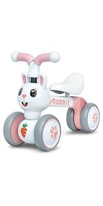 YGJT Baby Balance Bike Toys for 1 Year Old, Birthday Gifts for Boys and Girls, Silent Wheels & Non-Pedal Baby Walker Riding Toys for 10-36 Months Toddlers, Kids First Bike Gifts Spotty Dog B07RFLR3VY