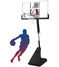 IGL Portable Basketball Hoop, 5.6-10FT Adjustable Basketball Goal System, 44 Inch Outdoor Basketball Hoop & Goals for Kids, Youth, and Adults in The Backyard, Driveway with PC Backboard