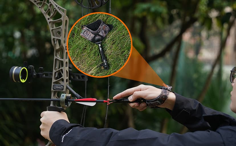 LWANO Archery Compound Bow Release Aids Trigger 360° Adjustable Wristband Release Aids for Adults Youth Kids Hunting Shooting Accessories