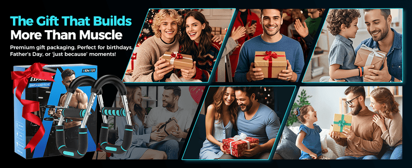 Twister Arm Trainer, Adjustable 5 Resistance Levels (40-130 lbs) Chest & Arm Workout Equipment for Men & Women, Ergonomic Home Gym Strength Trainer with Anti-Slip Handles & Carry Bag