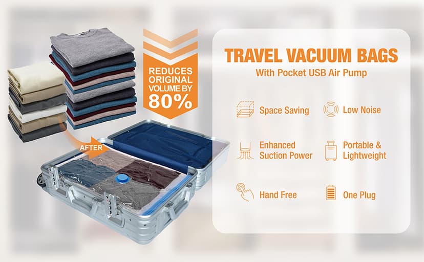 15 Space Saver Bags with Electric Pump