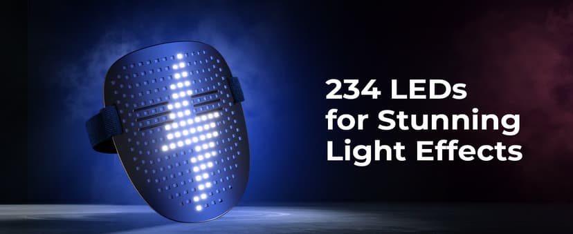 QAQ LED Mask Light Up Mask with Gesture Sensing, Cool Stuff Toys Gifts for Boys Girls, Cool Toys Gifts for Halloween Costumes Christmas Birthday Party