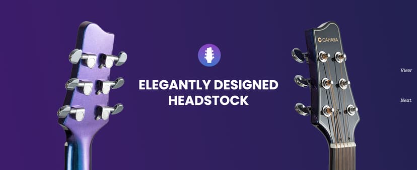 CAHAYA Acoustic Electric Guitar Kit - 41” Carbon Fiber Adult Beginner Set with Bag and Strap Built-In Pickup Rich Resonance & Warm Tone for Performance Ready, Pearl Blue-Purple Finish