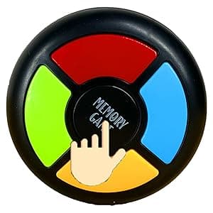 tingbowie Memory Game Handheld Electronic Toy, Color Memorizing with Lights and Sounds